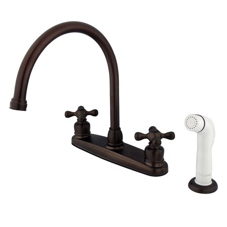 Kingston Brass Vintage Centerset Kitchen Faucet, Oil Rubbed Bronze KB725AX